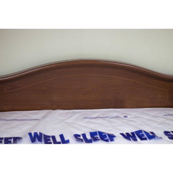 Κρεβάτι διπλό 158x210x88 με περισπωμένη σε κερασί απόχρωση με στρώμα